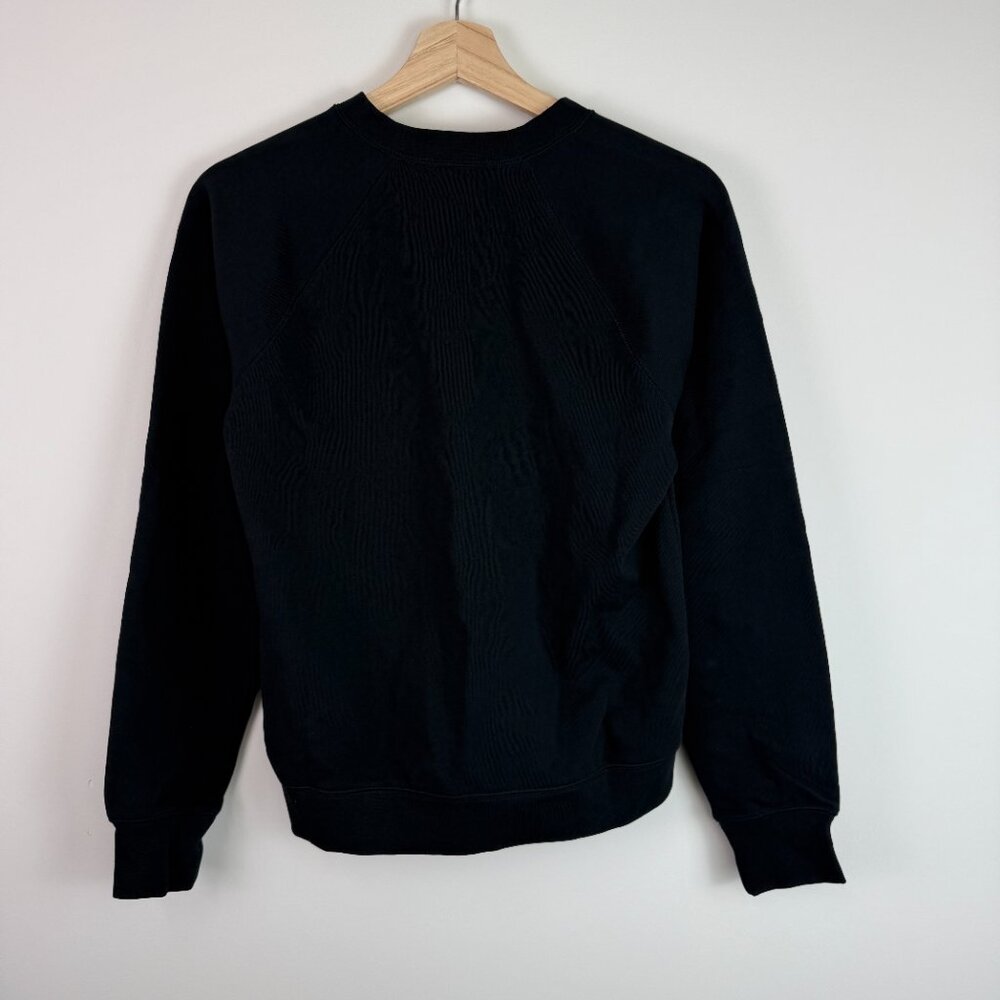 Everlane The 100% Human Unisex Cotton Typography Sweatshirt Black S - Picture 2 of 4